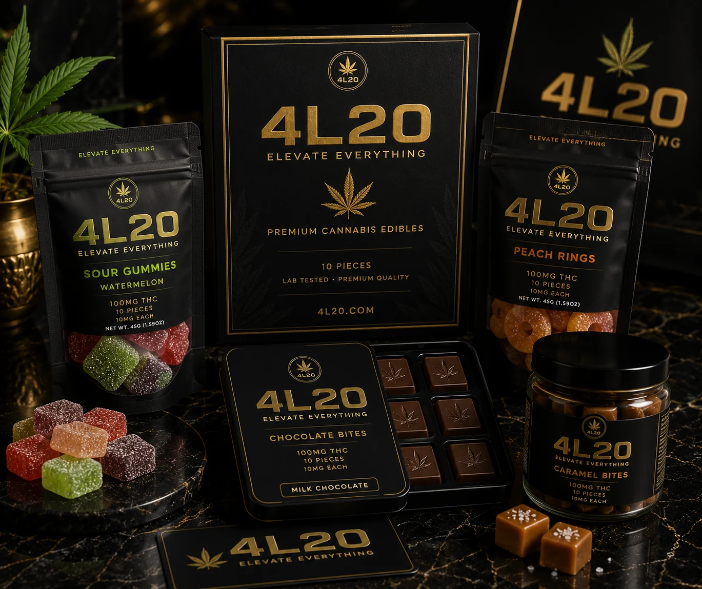 4L20 Edibles premium visual